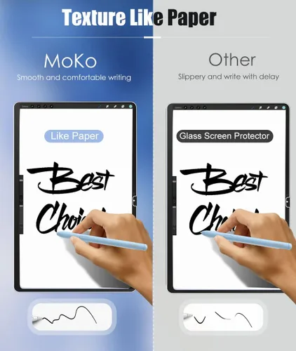 Miniatura 4 de MoKo Paquete de 1 protector de pantalla para Samsung Galaxy Tab S10 Plus de 12.4 pulgadas 2024/S9 FE Plus 5G/Tab S9 Plus/Tab S7 FE 5G/Tab S8 Plus