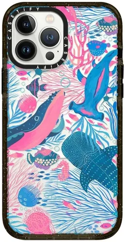 Miniatura 231 de CASETiFY Impact - Funda para iPhone 13 [protección contra caídas de 6.6 pies/compatible con Magsafe] Black Kingsnake, color negro transparente