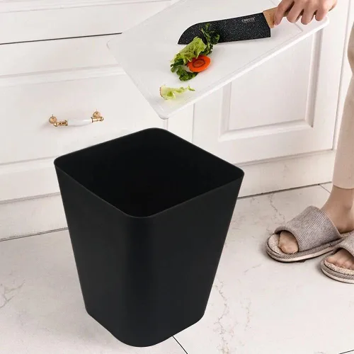 Miniatura 6 de Cubo de basura pequeño de 1.6 galones para baño, papelera para cocina, oficina, baño, paquete de 2 (1.6 galones (paquete de 2), color negro