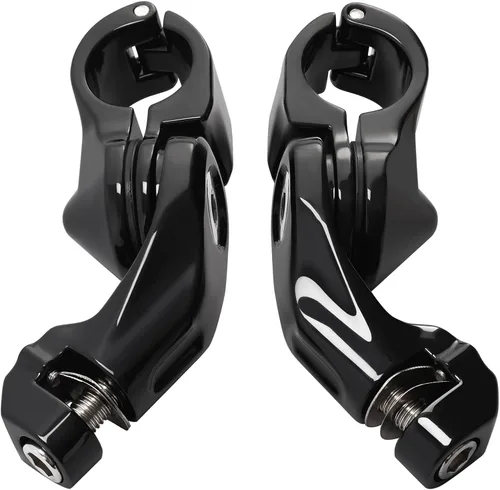 Miniatura 14 de TCMT - Kit de montaje de protectores de estribos para viajar en autopista de 1 1/4 de pulgadas (32 mm), para motocicletas Harley Touring Road