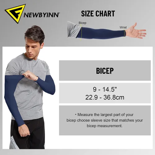 Miniatura 2 de Newbyinn Mangas de protección solar UV para hombres, mujeres y jóvenes, manga refrescante para cubrir el tatuaje del brazo, cubierta de brazo