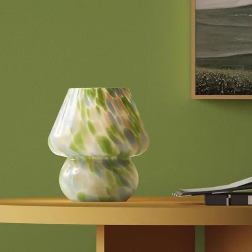 Dawnwake Lámpara de Mesa con Forma de Hongo para Dormitorio, Pequeñas Lámparas de Escritorio de Mesita de Noche para Sala de Estar, Decoración de
