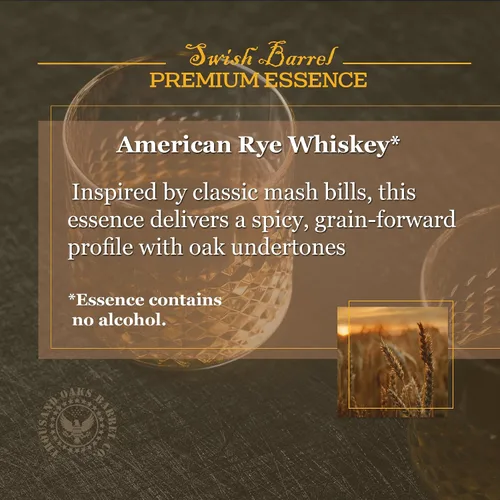 Miniatura 4 de American Rye Whisky Flavoring Essence (paquete de 5) Paquetes de repuesto de sabor a licor para kits Bootleg y envejecimiento en barril, extracto