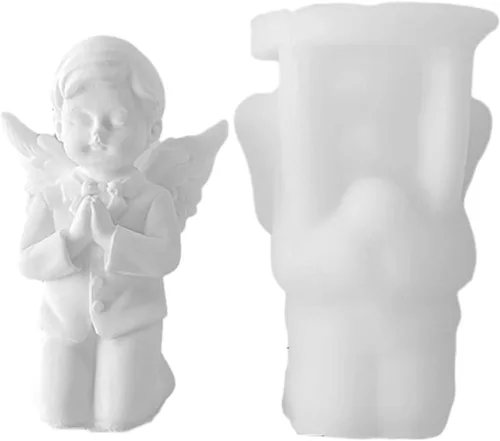 Miniatura 5 de Molde de silicona para fondant de oración en 3D, molde de resina epoxi para bricolaje, yeso de cerámica, decoración de pastel de chocolate, cocina