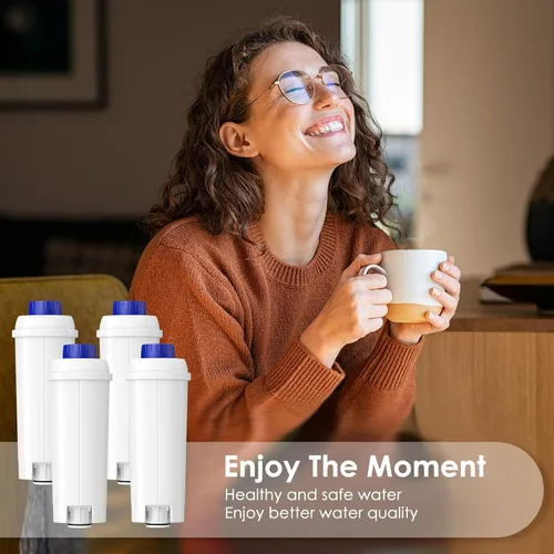 Miniatura 10 de Reemplazo de filtro de agua DLSC002 compatible con filtro de máquina de café Delonghi, suavizador de carbón activado para De'longhi Magnifica evo