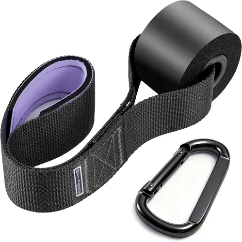 Miniatura 10 de Slim Panda Anclaje de puerta para bandas de resistencia, anclaje de puerta de banda de resistencia resistente para entrenamiento en casa, terapia