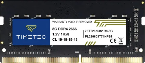 Miniatura 21 de Timetec Kit de 16 GB (2 x 8 GB) DDR4 2666 MHz (PC4-2666V) PC4-21300 SODIMM RAM para portátil - Módulo de memoria sin búfer de 260 pines 1.2 V CL19