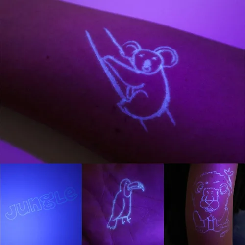 Miniatura 3 de BONNYCO Bolígrafo de tinta invisible y cuaderno de 32 recuerdos de fiesta de safari para niños Bolígrafo espía de fiesta de la selva, premios