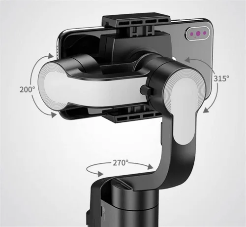 Miniatura 7 de Estabilizador de cardán para smartphone, estabilizador de cardán de mano de 3 ejes, estabilizador de cardán plegable, soporte de teléfono portátil
