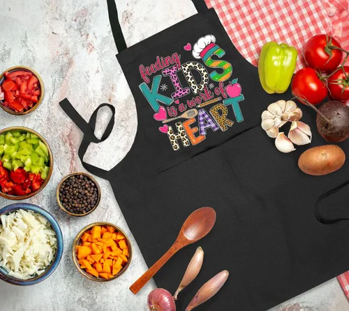 Miniatura 2 de Cafeteria Worker Gifts Adjustable Apron with Pockets, Lunch Lady Hero Appreciation Gifts