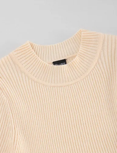 Miniatura 3 de Glaoly Vestido de manga larga con volantes de color sólido para niñas pequeñas, vestidos de otoño e invierno