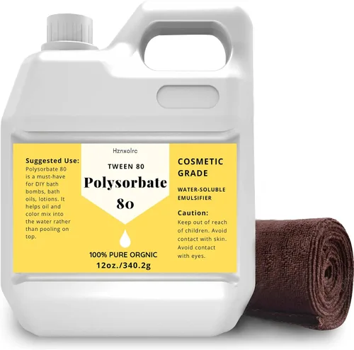 Miniatura 7 de Polisorbato 80 de 38.4 onzas para bombas de baño, polisorbato de alta calidad 80 (oleato de orbitán), 100% puro, grado cosmético, suave con la piel