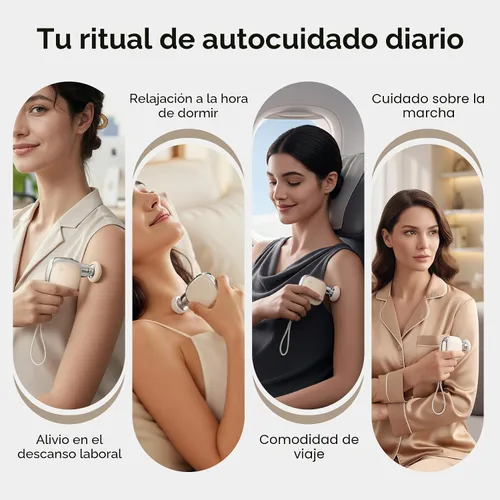 Miniatura 8 de INIA PocketForce - Mini pistola de masaje, 75% más pequeña, de percusión de alta potencia para alivio de cuerpo completo, pistola masajeadora