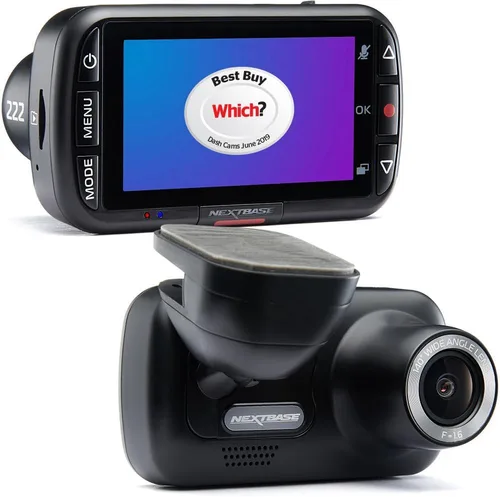 Nextbase 222 Dash Cam Full 1080p/30fps Grabación HD en cámara DVR de coche, ángulo de visión amplio de 140 ° 6 carriles, compatible con filtro