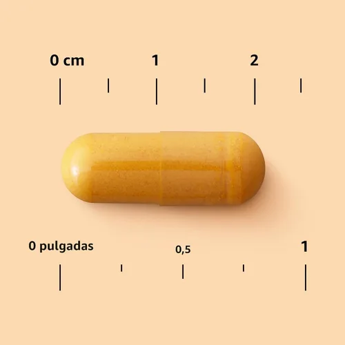 Miniatura 3 de Amazon Elements Complejo de Cúrcuma, 316 mg de Curcumina con Jengibre y Pimienta Negra, Apoyo Articular e Inmune, 65 Cápsulas