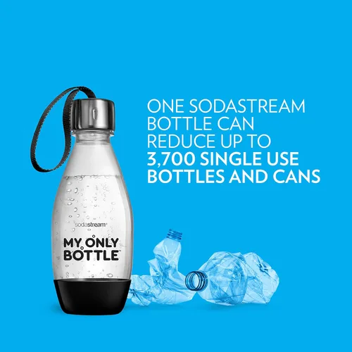 Miniatura 2 de sodastream My Only Bottle de 0.5 litros, color negro, 1 unidad (paquete de 4)