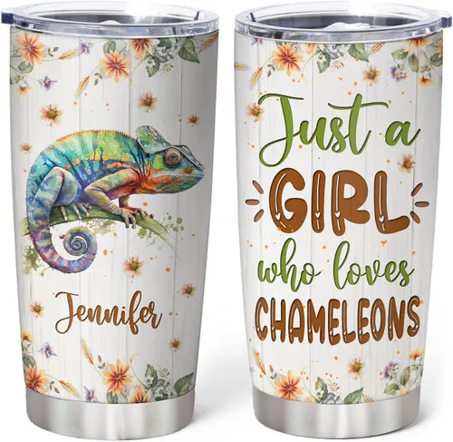 Miniatura 16 de Hyturtle Regalos personalizados para los amantes de los osos – Just A Girl Who Loves Bears - Vaso de acero inoxidable con nombre personalizado de 20