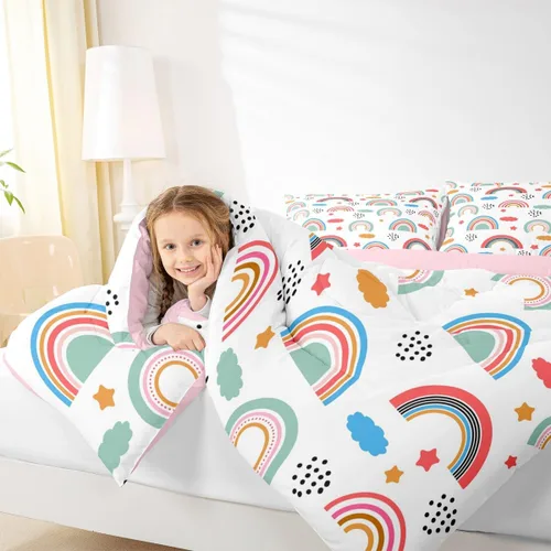 Miniatura 45 de Homewish Juego de edredón de juegos deportivos de pelota, tamaño twin, juego de ropa de cama de béisbol y baloncesto, 2 piezas para niños