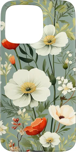 Miniatura 31 de Sage Green Flower Wildflower Pattern Floral Case for iPhone 17
