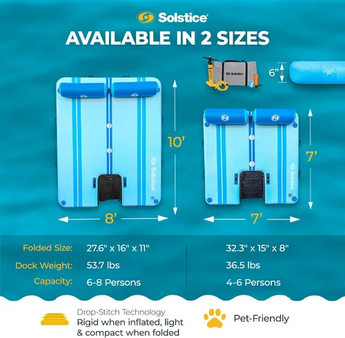 Miniatura 3 de SOLSTICE Inflatable Pup Plank, Dog Water Ramp for Boats & Docks, Boost Step