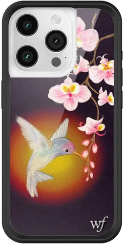 Miniatura 12 de Wildflower - Fundas compatibles con Apple iPhone 15 Pro Protector de goma negro, certificado de prueba de caída de 4 pies, propiedad de mujeres