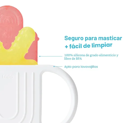 Miniatura 6 de Frida Baby Juguetes de Dentición de Silicona, Mordedor 4-en-1 para Bebés y Lactantes, Alivio para la Dentición de 0-18 Meses, Mordedor para Bebés No