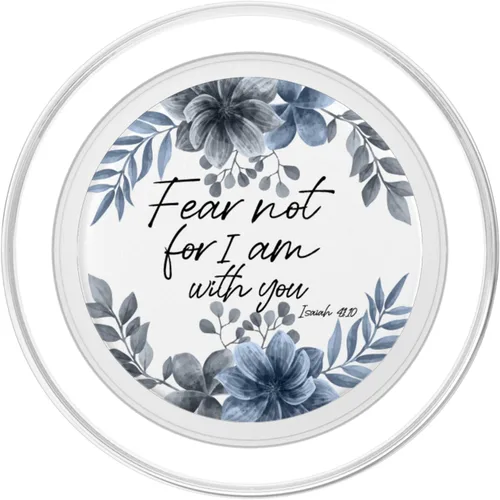 Miniatura 2 de Versículo bíblico azul de Isaiah para mujer, diseño de citas cristianas, PopSockets MagSafe PopGrip para iPhone