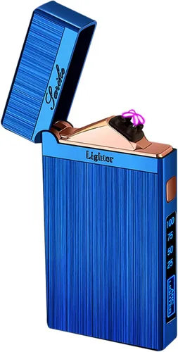 Miniatura 16 de YOZWOO Encendedor eléctrico recargable, encendedor de arco de llama de alta potencia, encendedores USB con indicador de batería LED, encendedores