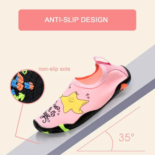 Miniatura 3 de Zapatos de agua para niños pequeños zapatos de natación de suela suave gruesa para niños deportes al aire libre calcetines acuáticos descalzos