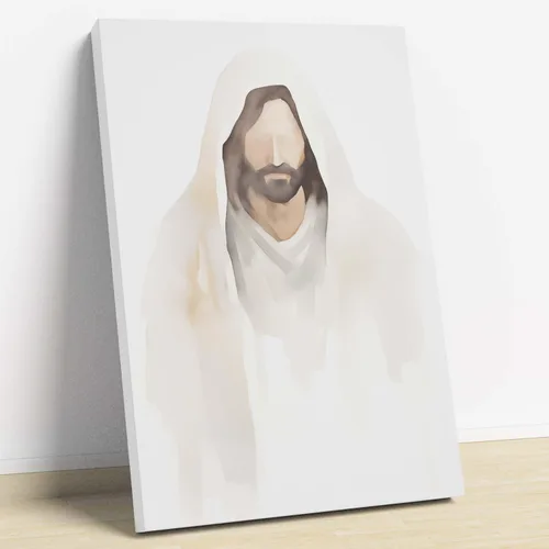 Miniatura 14 de Arte de pared de acuarela de Jesús, pintura en lienzo cristiano, imágenes de las Escrituras, decoración de pared, póster con versículos bíblicos