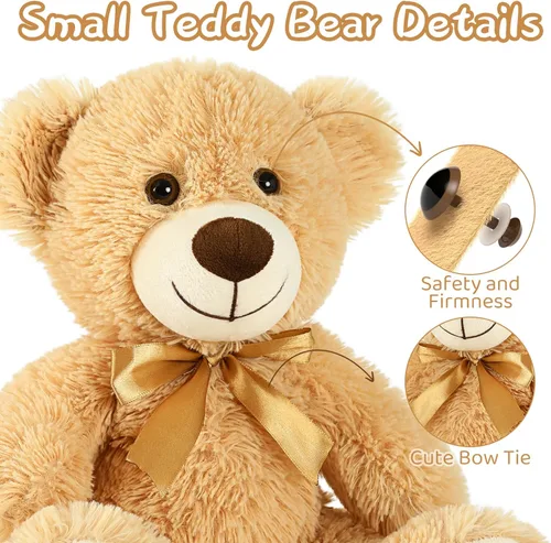 Miniatura 3 de Tezituor Oso de peluche a granel, 5 paquetes, 14 pulgadas, pequeño oso de peluche a granel, centro de mesa de osos de peluche para baby shower, osos