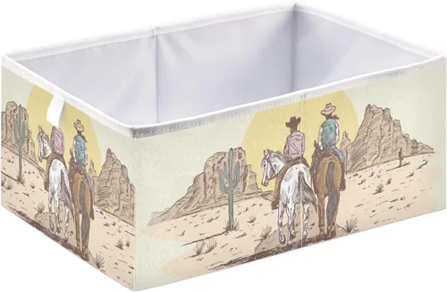 Miniatura 10 de Ollabaky Cubo de almacenamiento de girasoles, cesta de almacenamiento plegable de tela, caja organizadora de tela con asa para armarios, estantes