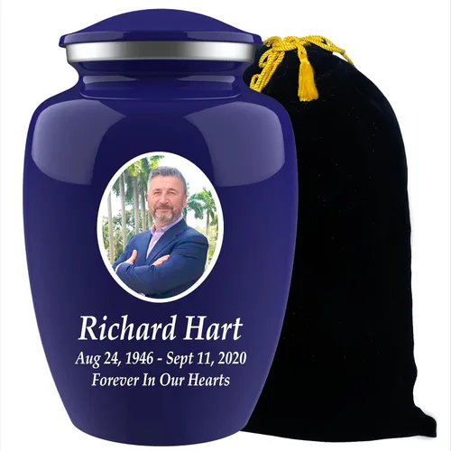 Miniatura 16 de Urnas de cremación con fotos personalizadas para cenizas adultas, hombres y mujeres, Urnas funerarias personalizadas de 200 libras para cenizas
