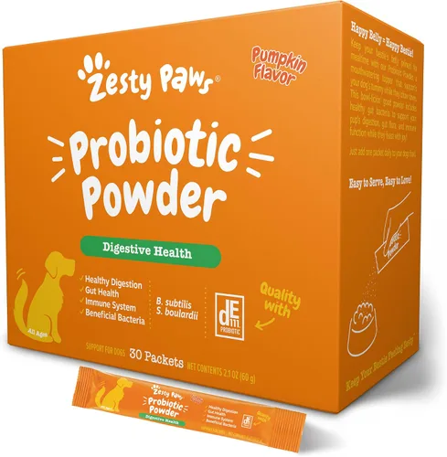 Miniatura 9 de Zesty Paws Probióticos para Gatos - Complemento en Polvo para la Comida para la Digestión y el Soporte del Sistema Inmunológico del Bioma Felino