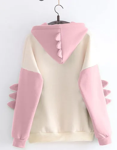 Miniatura 2 de Sudadera con capucha Kawaii con capucha de dinosaurio para Teengirls