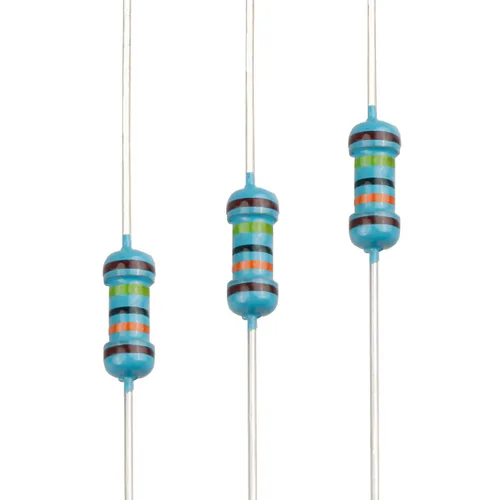 Miniatura 95 de 100pcs 1 ohm Resistor 1/4w (0.25 W) Resistencia fija de película metálica de tolerancia ±1%, múltiples valores de resistencia opcional