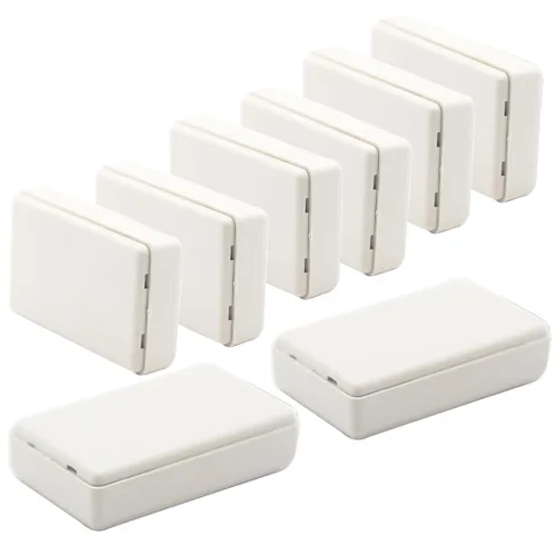 Miniatura 22 de Zulkit 12 cajas de proyecto de plástico ABS para proyectos eléctricos, caja de conexiones pequeña, color blanco, 2.17 x 1.28 x 0.79 pulgadas