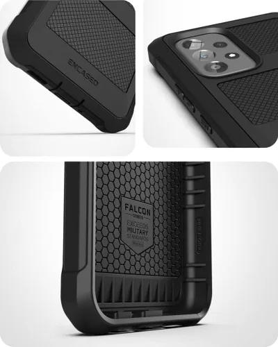 Miniatura 4 de ENCASED Falcon Armor - Carcasa para Samsung Galaxy A53 5G con protector de pantalla integrado (negro)