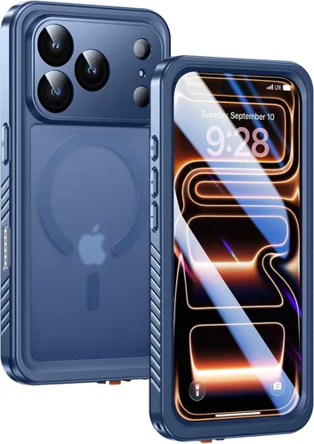 Miniatura 15 de Lanhiem Funda Magnética para iPhone 17 Pro de Privacidad, Funda Impermeable a Prueba de Polvo, [Protector de Pantalla Antiespía Integrado]
