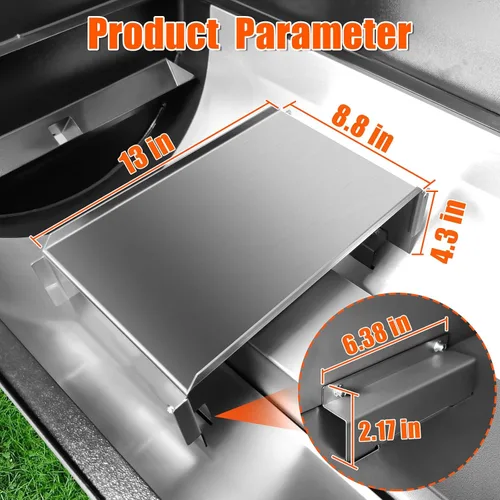 Miniatura 2 de Hisencn Difusor de calor de acero inoxidable para Traeger Pro 575/780 y Ironwood 885/650, Pit Boss, Z Grill, Camp Chef y la mayoría de las otras