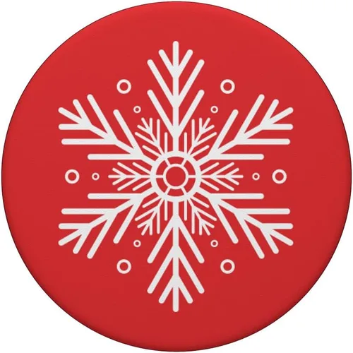 Miniatura 3 de Lindos copos de nieve blancos - PopSockets PopSockets estándar PopGrip de Navidad