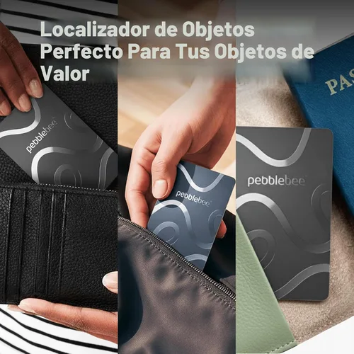 Miniatura 3 de Pebblebee Card 5 Tarjeta Rastreadora de Billetera Bluetooth Recargable Tarjeta de Rastreo Alternativa Ecológica Delgada a Air Tag y Android