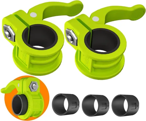 Miniatura 18 de Mini clips de barra de 1 pulgada I collar de barra ajustable de varios tamaños I Abrazaderas de barra de 1 pulgada, clips de peso de liberación Negro
