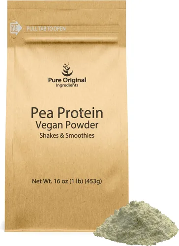 Miniatura 6 de PURE ORIGINAL INGREDIENTS Polvo de proteína vegana de arroz integral (1 libra) de arroz integral germinado, sin gluten, batidos y batidos