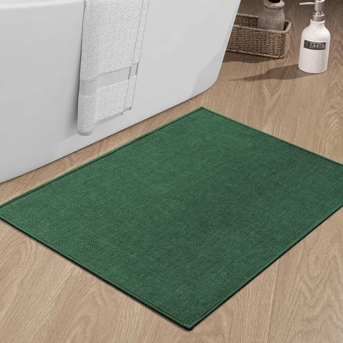 Miniatura 110 de chakme Alfombras de Baño 24x17, Alfombra de Baño Ultra Delgada Antideslizante Pequeña de Secado Rápido Absorbente para Piso de Baño