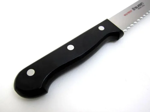 Miniatura 3 de Houcho. com Suisin Inox Serie de cuchillos de estilo occidental, genuino Sakai-fabricado, cuchillo de pan de acero Inox de 9.8" (250 mm)