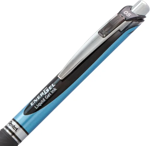 Miniatura 5 de Pentel EnerGel RTX - Bolígrafo retráctil de gel líquido, punta de aguja de 0.02 pulgadas, línea fina, tinta negra, paquete de 12 cajas con ventana