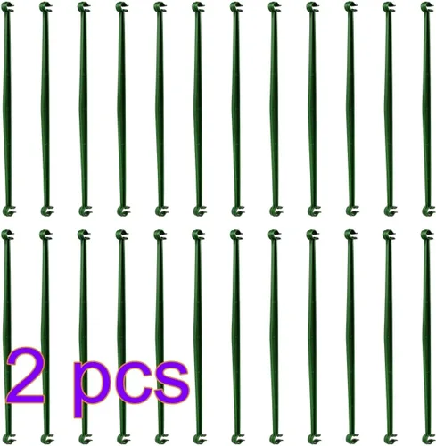 Miniatura 9 de 48 brazos de estaca para jaula de tomate, conectores de enrejado expandibles de 11.8 pulgadas, conectores de estacas de jardín de 0.433 in
