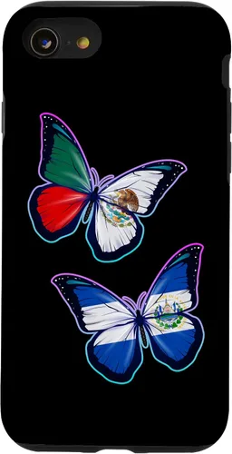 Miniatura 18 de El Salvador y México bicultural Roots - Carcasa para iPhone 17 (versión mariposa)