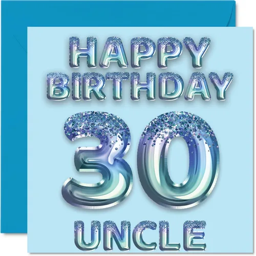Miniatura 34 de Stuff4 Tarjeta de primer cumpleaños para niños, globo de fiesta con purpurina azul, tarjetas de feliz cumpleaños para niño de 1 año, nieto, hijo, 57